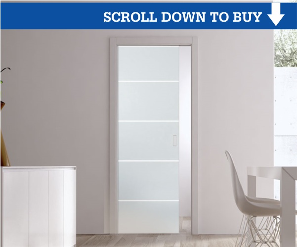 Single Pocket Doors Glass eclisse righe single glass pocket door – complete package (100mm Single Pocket Doors Glass eclisse righe single glass pocket door – complete package (100mm