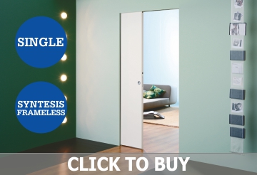 frameless pocket door