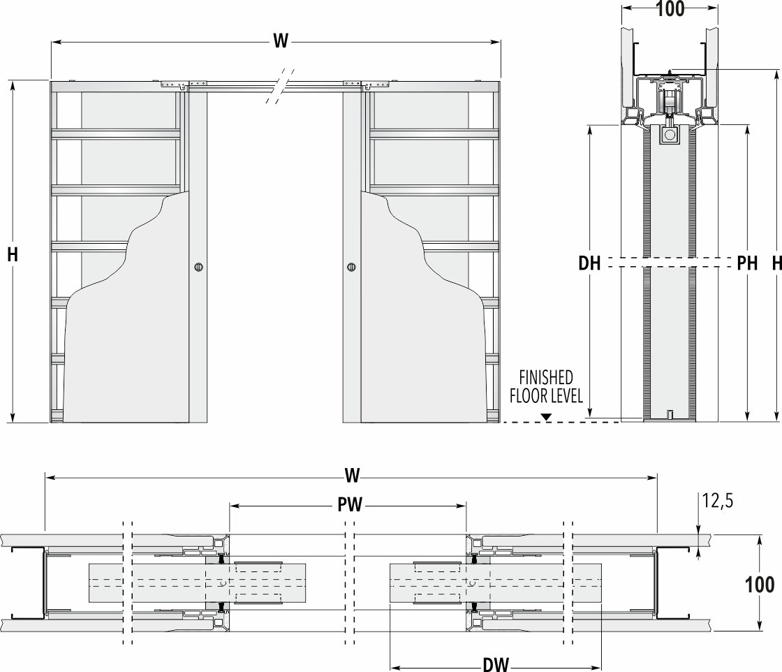 Eclisse Syntesis Double Drawing 100mm