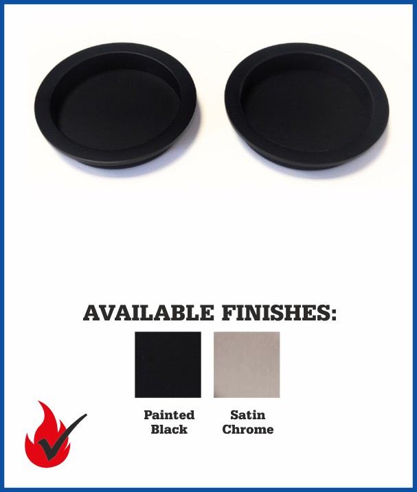 Essential Round Flush Pull - Fire