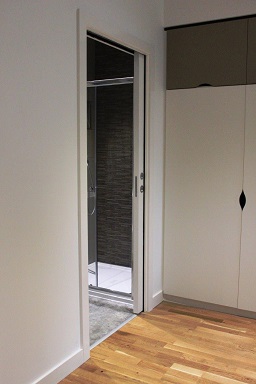 rental property pocket door